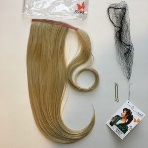 Lt Golden Blonde 18" WRAPAROUND PONYTAIL EXTENSION